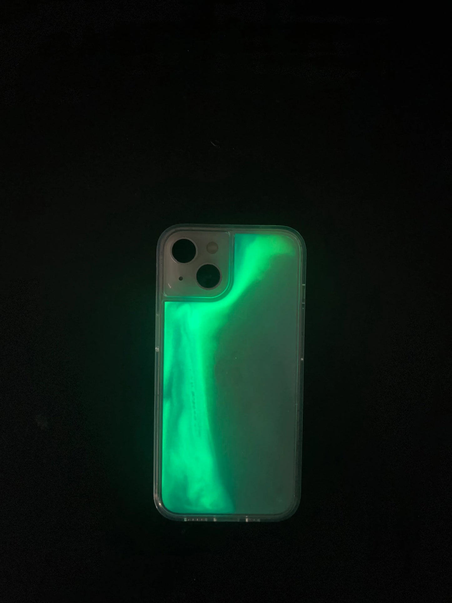 Husă cu Nisip Strălucitor – Culoarea Verde